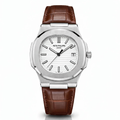 Patek Philippe brown leather - White