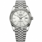 ROLEX Date Just - White