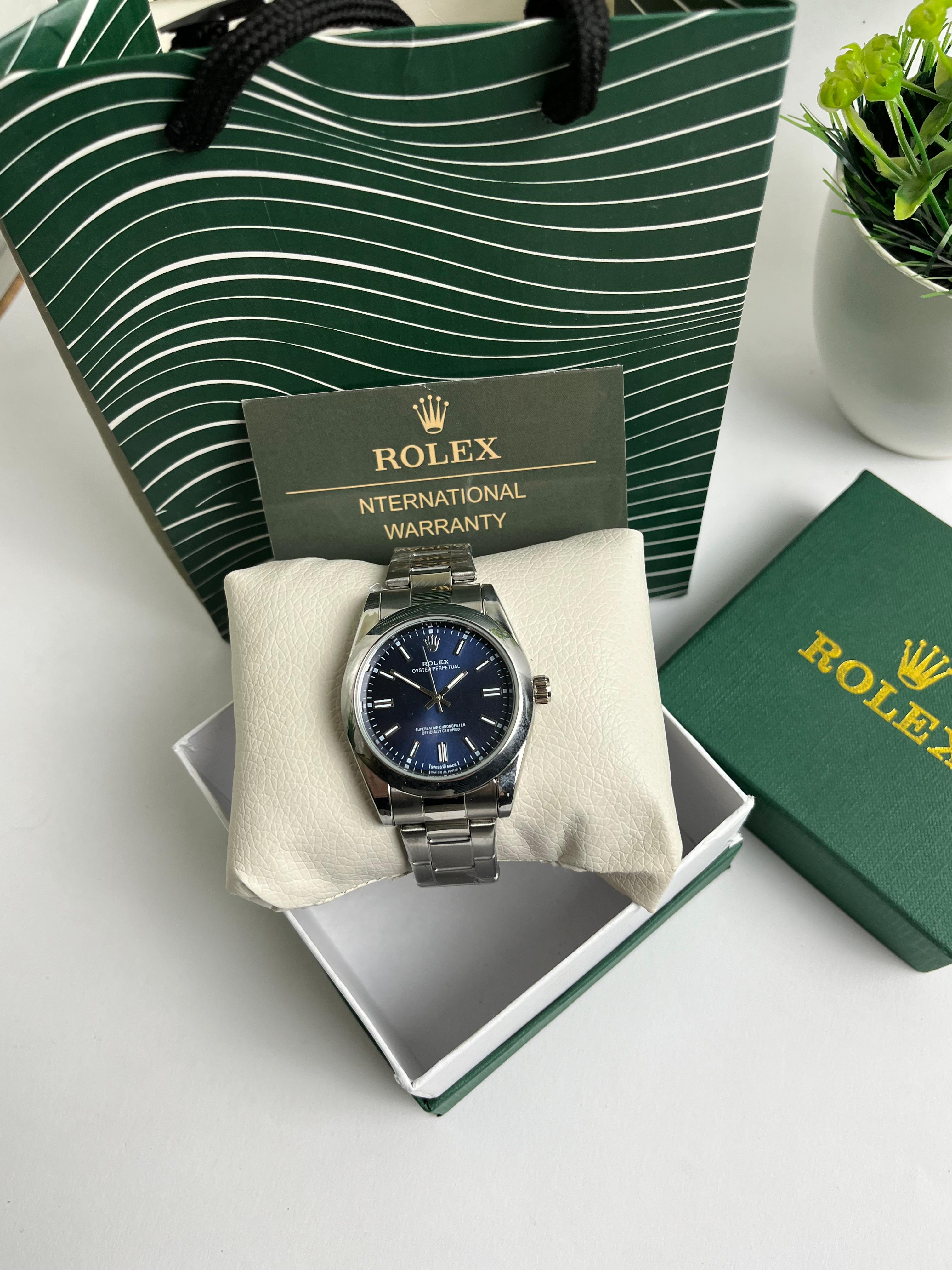 ROLEX OYSTER–BLUE