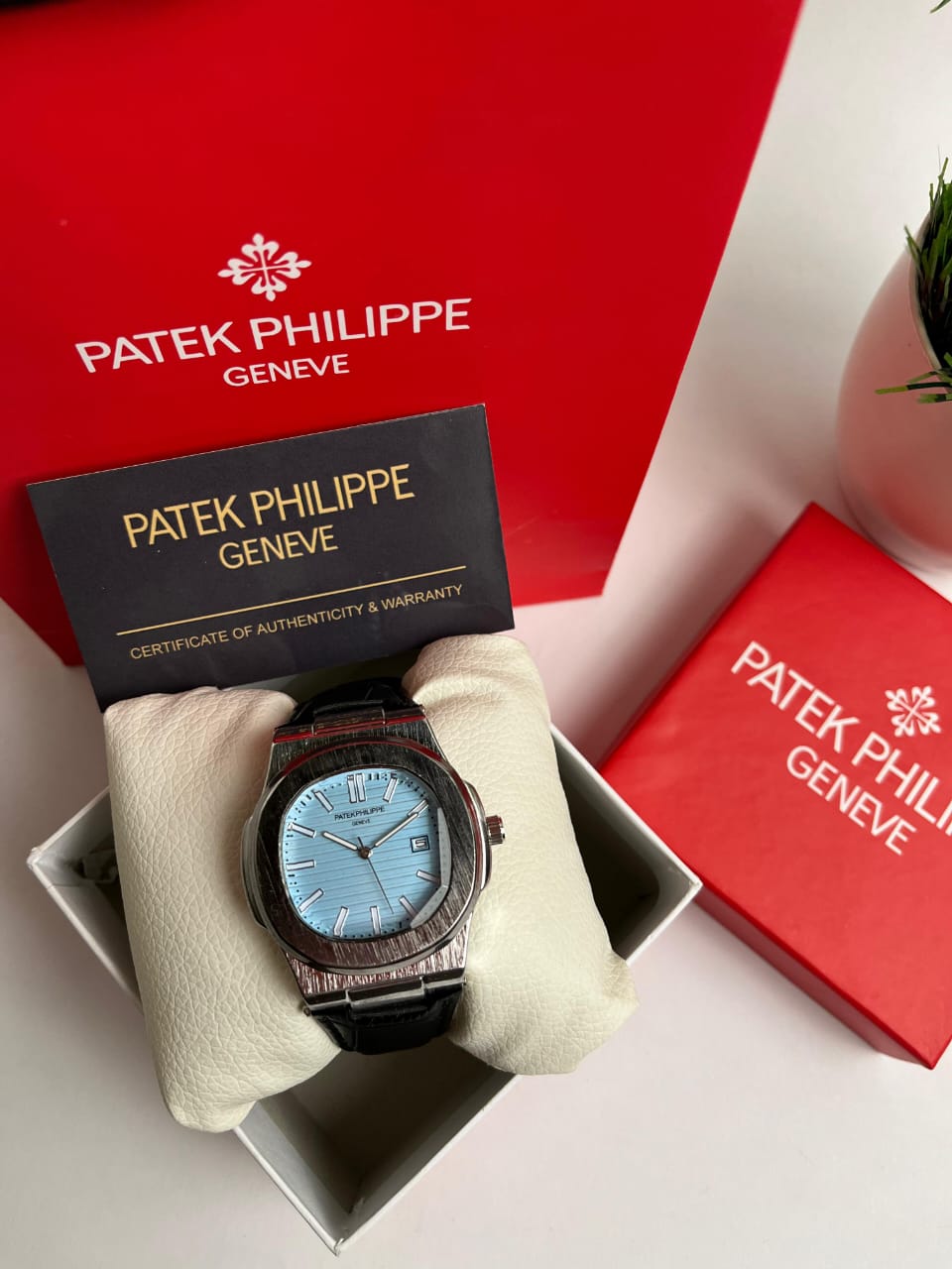 Patek Philippe black leather - Tifany