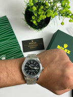 ROLEX Date Just - Black