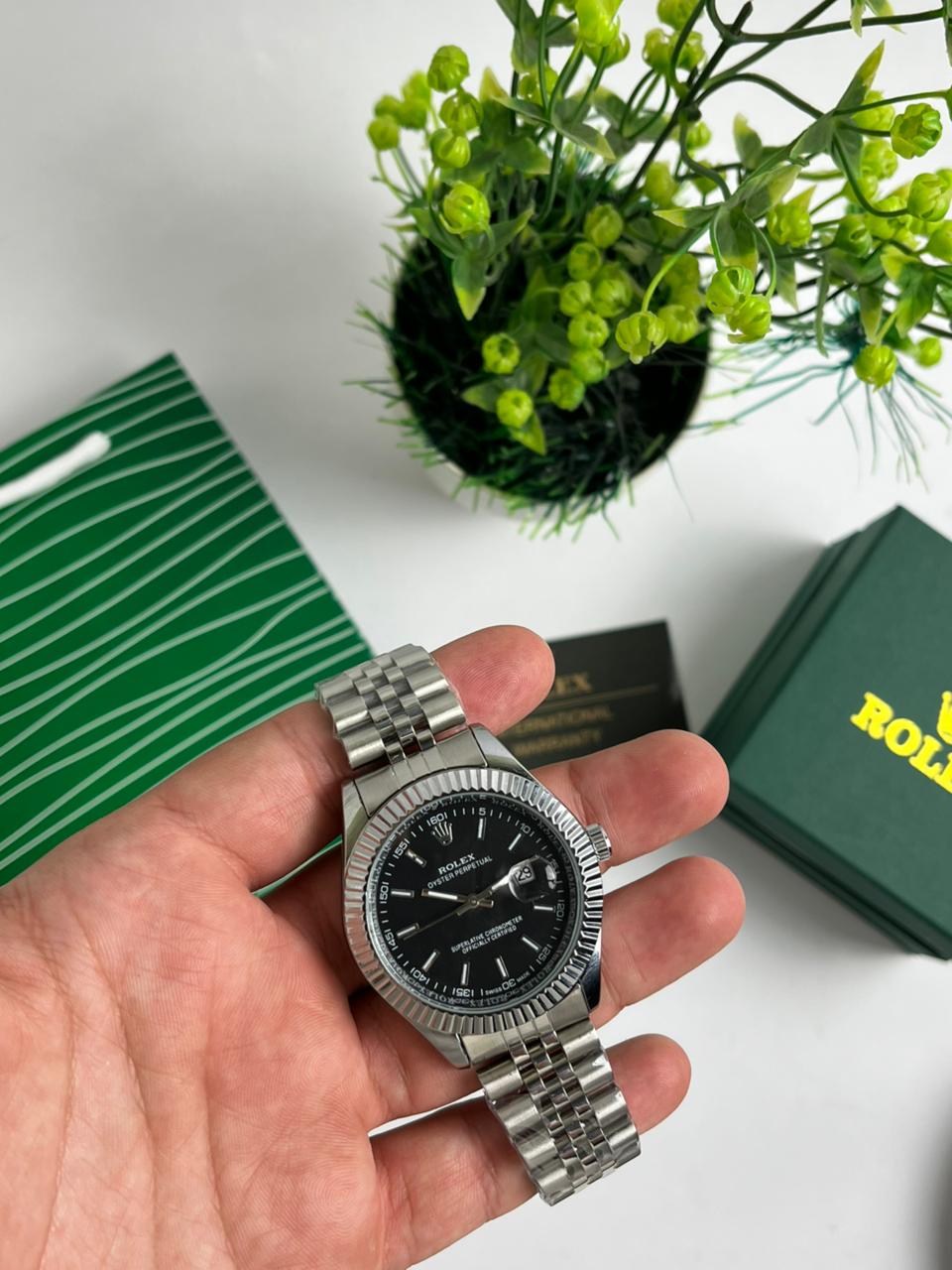 ROLEX Date Just - Black