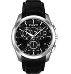 Tissot – Black Leather Strap, Black Dial